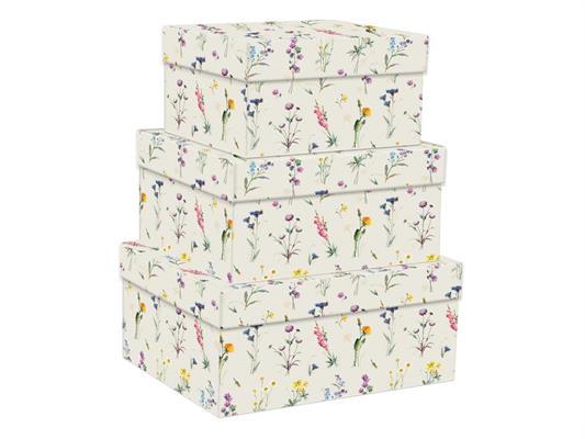 Set 3 scatole formato grande - Wild flowers