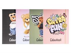 Cartellina A4 dorso 1 con elastico Funny and bears Colourbook