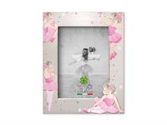 Portafoto legno stampa ballerina+tag 13x18