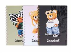 Quaderno A4 spiralato Funny and bears Colourbook - 1R