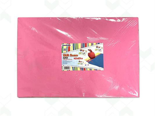 Gomma Eva 2mm. 40x60 10pz. - Rosa