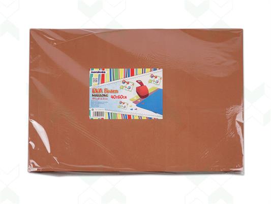 Gomma Eva 2mm. 40x60 10pz. - Marrone