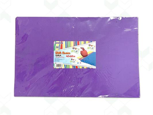Gomma Eva 2mm. 40x60 10pz. - Viola