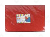 Gomma Eva 2mm. 40x60 10pz. - Glitter rosso