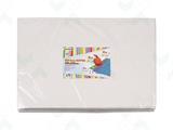 Gomma Eva 2mm. 40x60 10pz. - Glitter bianco