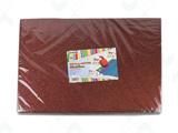 Gomma Eva 2mm. 40x60 10pz. - Glitter marrone