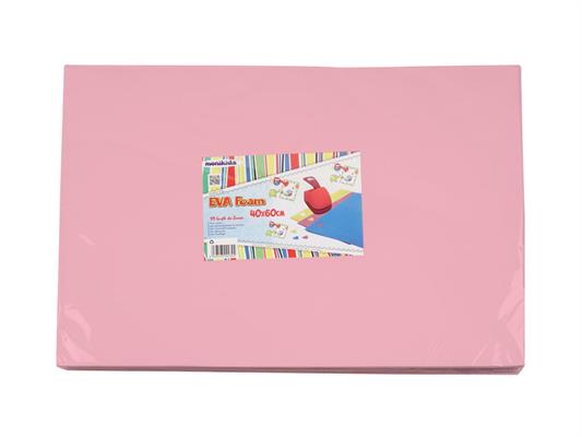 Gomma Eva 2mm. 40x60 10pz. - Rosa carne 