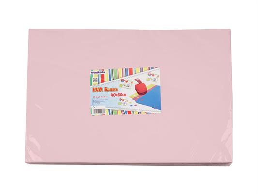 Gomma Eva 2mm. 40x60 10pz. - Rosa carne chiaro