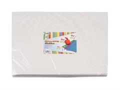 Gomma Eva 2mm. 40x60 10pz. - Glitter bianco iride