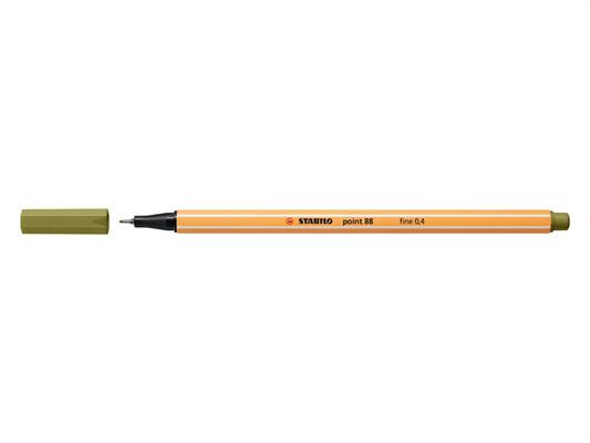 Stabilo Point 88/37 - Mud green