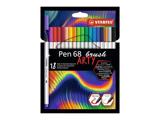 Pen 68 Brush Arty 18pz.