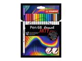 Pen 68 Brush Arty 18pz.