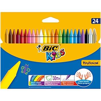 Kids - Confezione da 24 pastelli colorati Plastidecor
