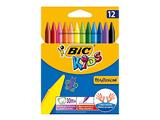Pastelli a cera Kids Plastidecor 12 pezzi