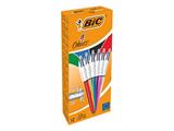 Penna Bic 4 Colori Shine-Metal Colori Assorti