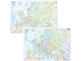 Cartina geografica A3 Europa plastificata