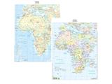 Cartina geografica A3 Africa plastificata