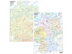 Cartina geografica A3 Germania plastificata