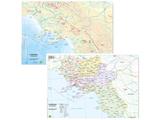 Cartina geografica A3 Campania plastificata