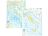 Cartina geografica A3 Italia muta plastificata