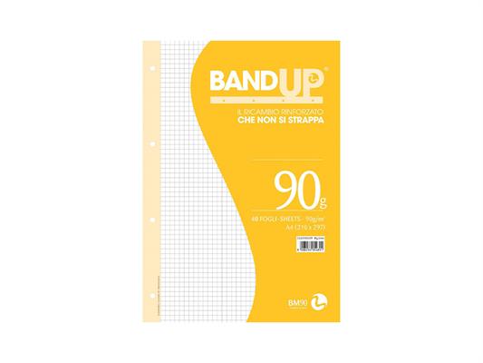 Ricambio Rinforzati BAND-UP A5 bianco 40 fogli 60pz. - 4mm