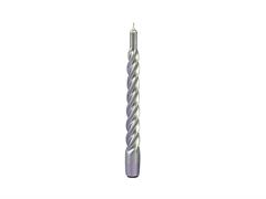 Candela tortiglione 6pz. - Argento