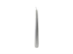 Candela conica 6 pz. - Argento