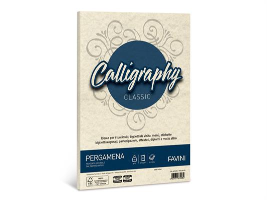 Carta Calligrafica Pergamena A4 90gr. 50 fogli - Naturale - Carta buste  calligraphy e special event - Lagicart