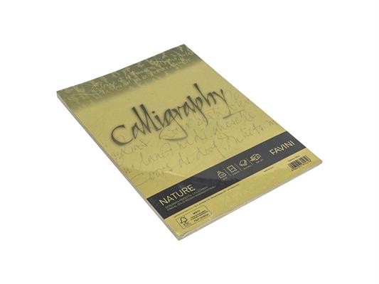 Carta Calligrafica Nature A4 250gr. 50 fogli - Oliva