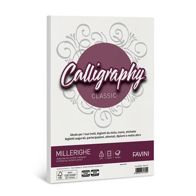 Carta Cal Millerighe A4 100gr. 50 fogli - Bianco