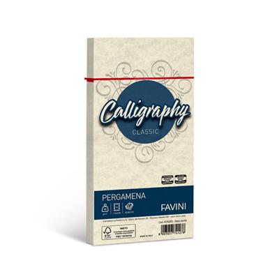 Busta Cal. Perg. 11x22 90gr. 25pz. - Naturale
