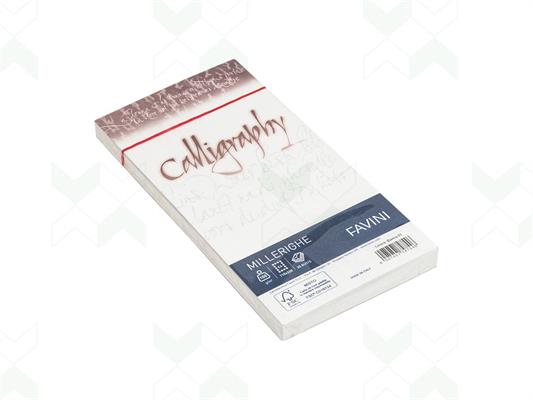 Busta Cal. Millerighe 11x22 100gr. 25pz. - Bianco