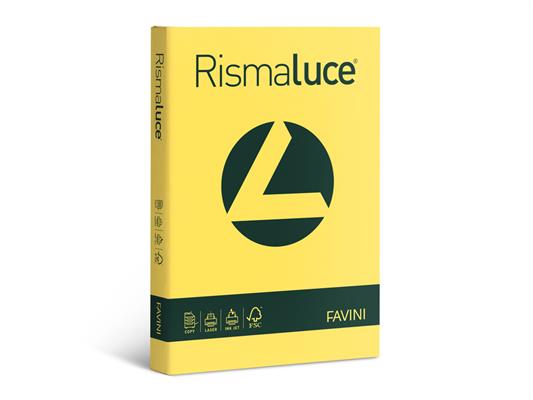 Carta Rismaluce A4 200g. 125 fogli - Giallo sole 