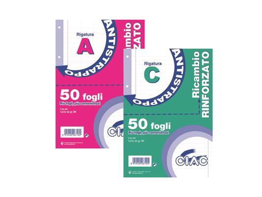 Ricambio rinforzato A Ciac A4 80Gr.