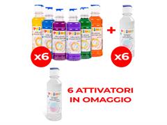Assortimento di Colla Colorata 240ml 36pz.