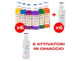 Assortimento di Colla Colorata 240ml 36pz.