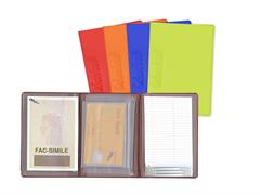 Porta documenti con rubrica e tasca card 12pz.