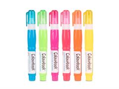 Correttori a penna 7ml. punta in metallo Colourbook 48pz. - Fluo