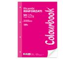 Ricambi rinforzati A4 bianco 50 fogli 90 gr. - 1 rigo