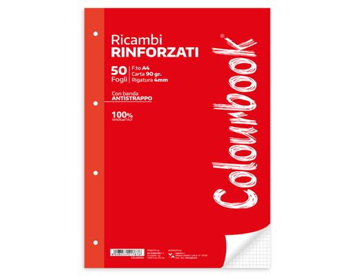 Ricambi rinforzati A4 bianco 50 fogli 90 gr. - 4mm.