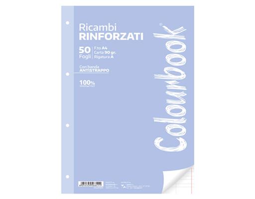 Ricambi rinforzati A4 50 fogli 90 g - Rigo A