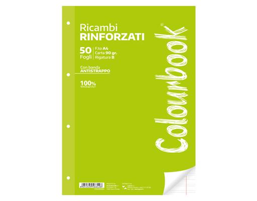 Ricambi rinforzati A4 50 fogli 90 g - Rigo B
