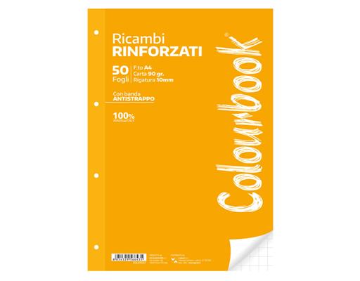Ricambi rinforzati A4 50 fogli 90 g - 10mm