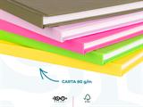 Quaderno Cartonato A5 Plus 1 Rigo Colourbook – Copertina Rigida 5 Pezzi
