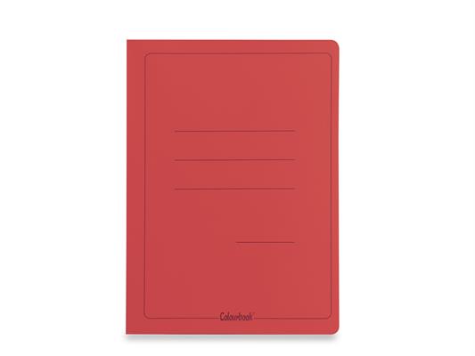 Cartella 3 Lembi Colourbook 25pz - Rosso forte  