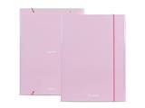 Cartelle A4 con elastico dorso piatto Colourbook - Pastel