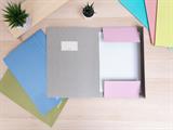 Cartelle A4 con elastico dorso piatto Colourbook - Pastel