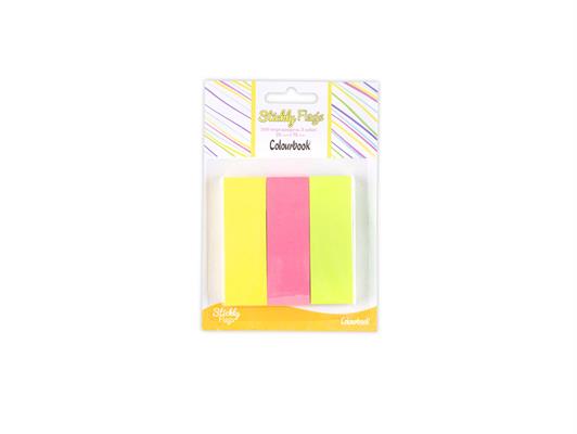 Stickly Flags 125 fogli in 3 colori 25x75mm.