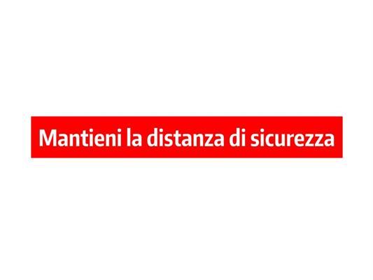 Distanziatori adesivi rettangolari 100x10 cm.