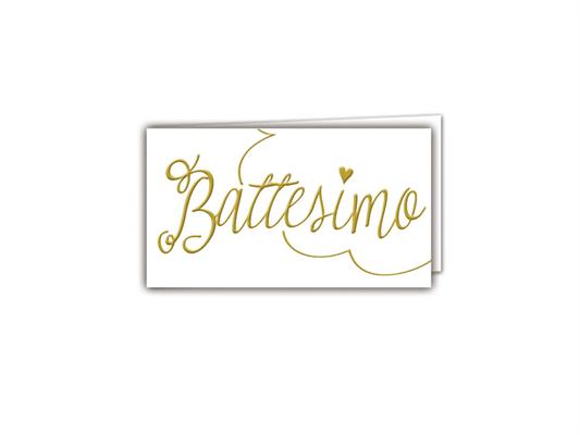 Biglietti bomboniere Cromo 100pz. - Battesimo neutro